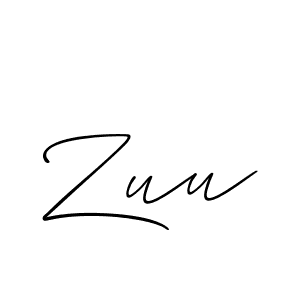 if you are searching for the best signature style for your name Zuu. so please give up your signature search. here we have designed multiple signature styles  using Allison_Script. Zuu signature style 2 images and pictures png