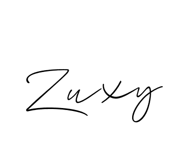 How to make Zuxy name signature. Use Allison_Script style for creating short signs online. This is the latest handwritten sign. Zuxy signature style 2 images and pictures png