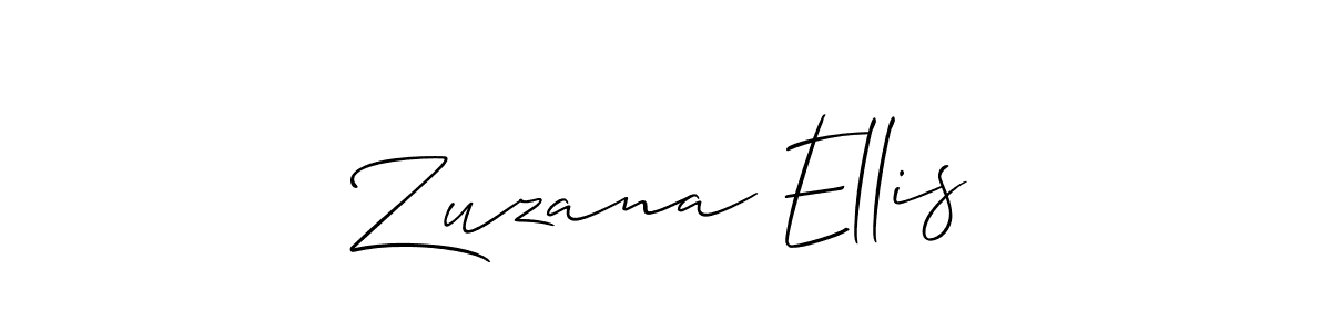 Best and Professional Signature Style for Zuzana Ellis. Allison_Script Best Signature Style Collection. Zuzana Ellis signature style 2 images and pictures png