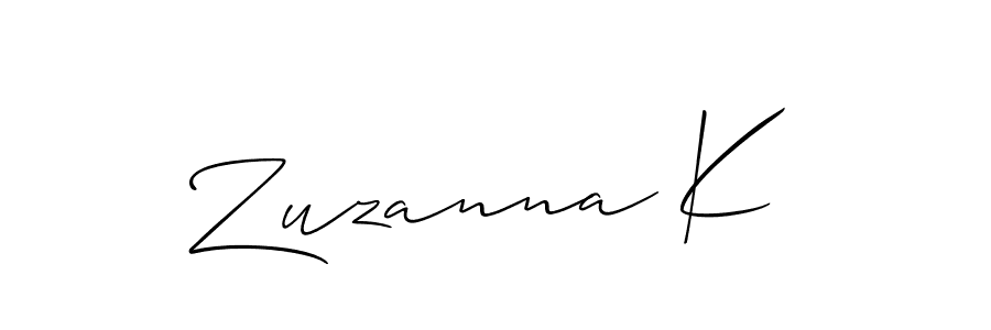 Similarly Allison_Script is the best handwritten signature design. Signature creator online .You can use it as an online autograph creator for name Zuzanna K. Zuzanna K signature style 2 images and pictures png