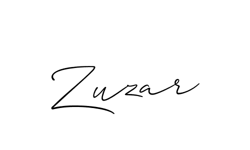 Create a beautiful signature design for name Zuzar. With this signature (Allison_Script) fonts, you can make a handwritten signature for free. Zuzar signature style 2 images and pictures png