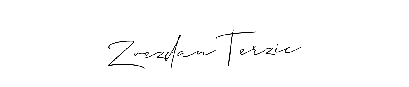 How to make Zvezdan Terzic signature? Allison_Script is a professional autograph style. Create handwritten signature for Zvezdan Terzic name. Zvezdan Terzic signature style 2 images and pictures png