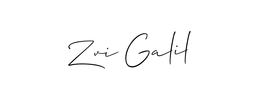 Also You can easily find your signature by using the search form. We will create Zvi Galil name handwritten signature images for you free of cost using Allison_Script sign style. Zvi Galil signature style 2 images and pictures png