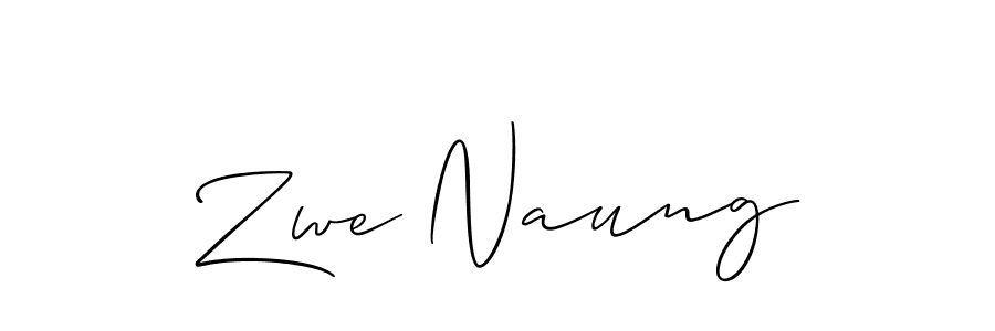 Make a beautiful signature design for name Zwe Naung. Use this online signature maker to create a handwritten signature for free. Zwe Naung signature style 2 images and pictures png