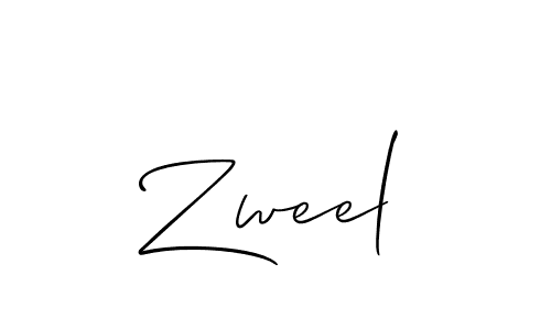 Make a beautiful signature design for name Zweel. With this signature (Allison_Script) style, you can create a handwritten signature for free. Zweel signature style 2 images and pictures png