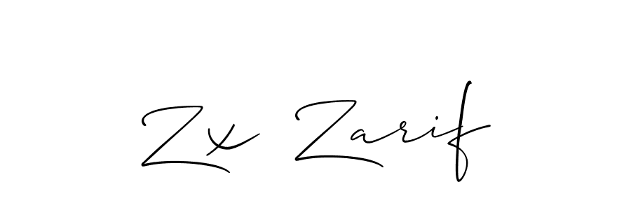 Make a beautiful signature design for name Zx  Zarif. Use this online signature maker to create a handwritten signature for free. Zx  Zarif signature style 2 images and pictures png