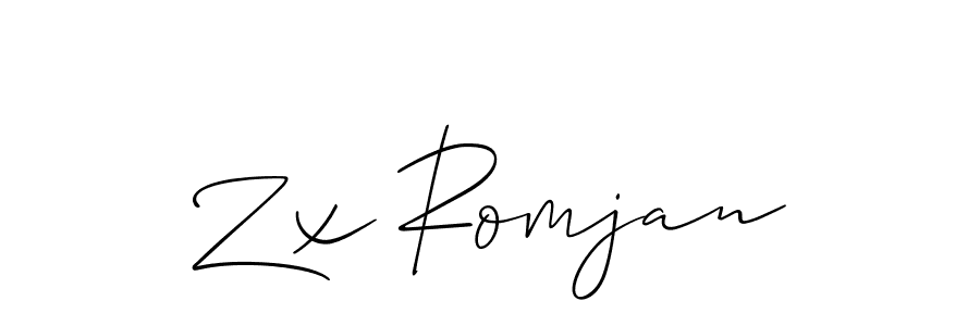 This is the best signature style for the Zx Romjan name. Also you like these signature font (Allison_Script). Mix name signature. Zx Romjan signature style 2 images and pictures png