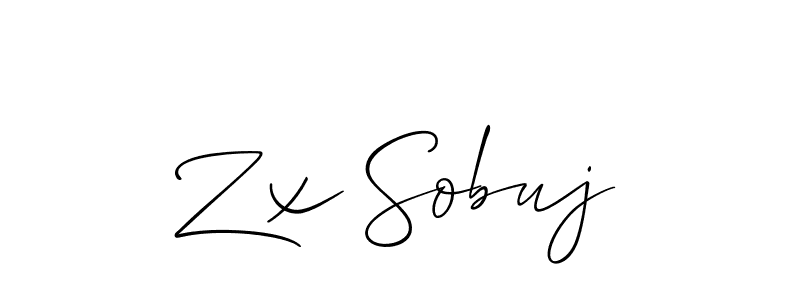 if you are searching for the best signature style for your name Zx Sobuj. so please give up your signature search. here we have designed multiple signature styles  using Allison_Script. Zx Sobuj signature style 2 images and pictures png