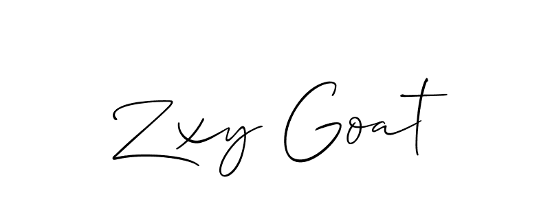 It looks lik you need a new signature style for name Zxy Goat. Design unique handwritten (Allison_Script) signature with our free signature maker in just a few clicks. Zxy Goat signature style 2 images and pictures png