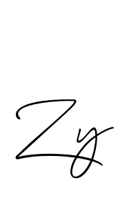 Use a signature maker to create a handwritten signature online. With this signature software, you can design (Allison_Script) your own signature for name Zy. Zy signature style 2 images and pictures png