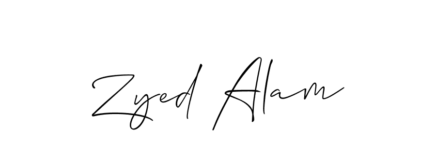 Also You can easily find your signature by using the search form. We will create Zyed Alam name handwritten signature images for you free of cost using Allison_Script sign style. Zyed Alam signature style 2 images and pictures png
