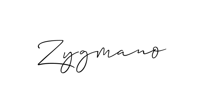 Best and Professional Signature Style for Zygmano. Allison_Script Best Signature Style Collection. Zygmano signature style 2 images and pictures png