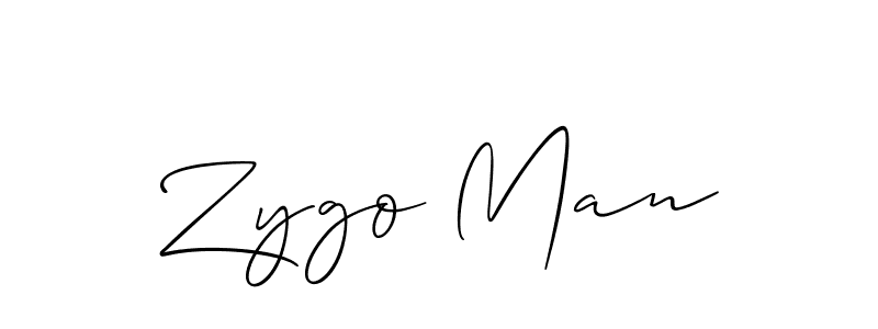 Zygo Man stylish signature style. Best Handwritten Sign (Allison_Script) for my name. Handwritten Signature Collection Ideas for my name Zygo Man. Zygo Man signature style 2 images and pictures png