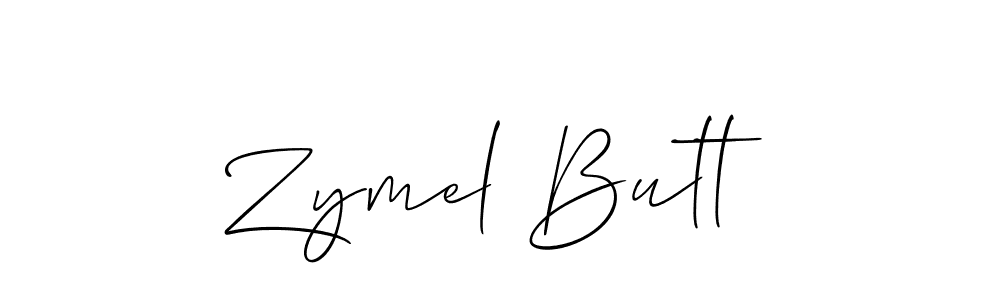 The best way (Allison_Script) to make a short signature is to pick only two or three words in your name. The name Zymel Butt include a total of six letters. For converting this name. Zymel Butt signature style 2 images and pictures png