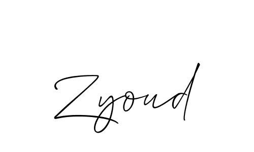 Also we have Zyoud name is the best signature style. Create professional handwritten signature collection using Allison_Script autograph style. Zyoud signature style 2 images and pictures png