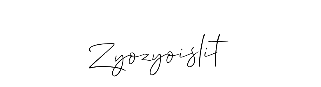 Make a beautiful signature design for name Zyozyoislit. Use this online signature maker to create a handwritten signature for free. Zyozyoislit signature style 2 images and pictures png