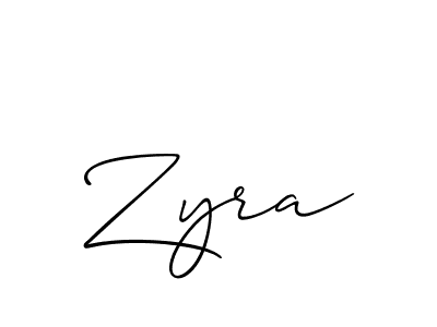 Also You can easily find your signature by using the search form. We will create Zyra name handwritten signature images for you free of cost using Allison_Script sign style. Zyra signature style 2 images and pictures png