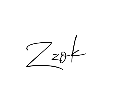 Design your own signature with our free online signature maker. With this signature software, you can create a handwritten (Allison_Script) signature for name Zzok. Zzok signature style 2 images and pictures png