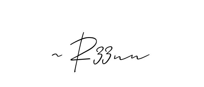 Design your own signature with our free online signature maker. With this signature software, you can create a handwritten (Allison_Script) signature for name ~ R33nn. ~ R33nn signature style 2 images and pictures png