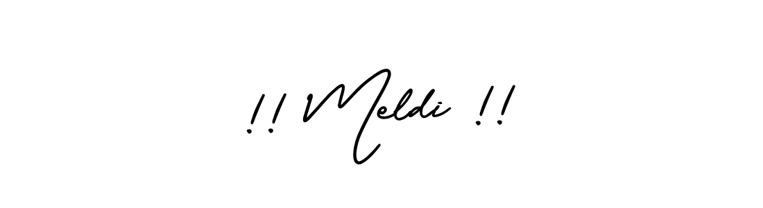 Best and Professional Signature Style for !! Meldi !!. AmerikaSignatureDemo-Regular Best Signature Style Collection. !! Meldi !! signature style 3 images and pictures png