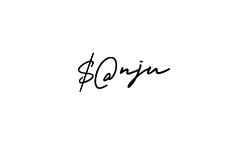 You should practise on your own different ways (AmerikaSignatureDemo-Regular) to write your name ($@nju) in signature. don't let someone else do it for you. $@nju signature style 3 images and pictures png