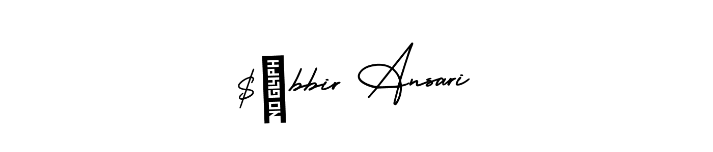 Create a beautiful signature design for name $ãbbir Ansari. With this signature (AmerikaSignatureDemo-Regular) fonts, you can make a handwritten signature for free. $ãbbir Ansari signature style 3 images and pictures png