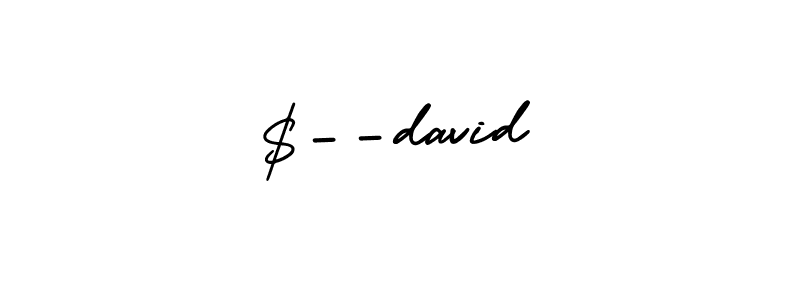 Make a beautiful signature design for name $--david. With this signature (AmerikaSignatureDemo-Regular) style, you can create a handwritten signature for free. $--david signature style 3 images and pictures png
