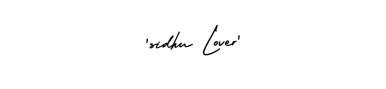 Use a signature maker to create a handwritten signature online. With this signature software, you can design (AmerikaSignatureDemo-Regular) your own signature for name 'sidhu Lover'. 'sidhu Lover' signature style 3 images and pictures png