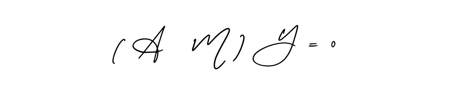 How to make ( A   M ) Y = 0 signature? AmerikaSignatureDemo-Regular is a professional autograph style. Create handwritten signature for ( A   M ) Y = 0 name. ( A   M ) Y = 0 signature style 3 images and pictures png