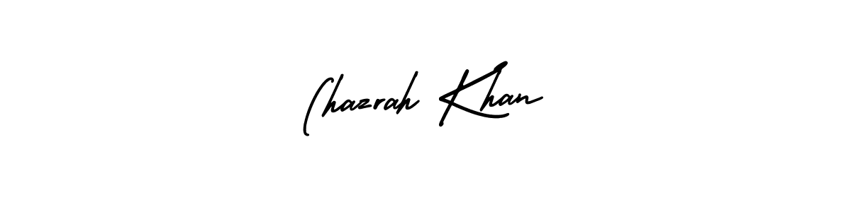 Use a signature maker to create a handwritten signature online. With this signature software, you can design (AmerikaSignatureDemo-Regular) your own signature for name (hazrah Khan. (hazrah Khan signature style 3 images and pictures png