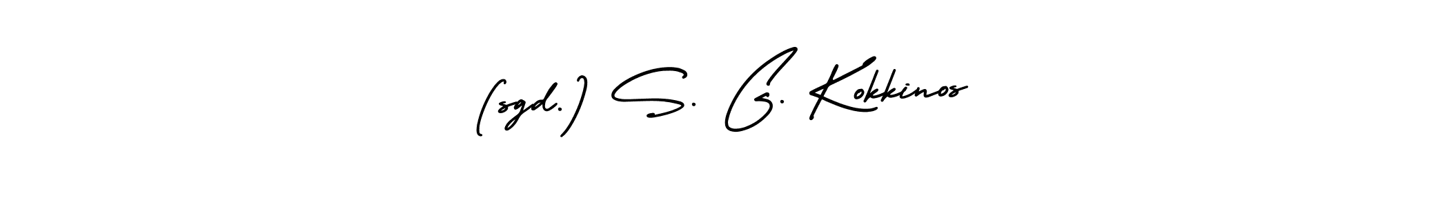 Similarly AmerikaSignatureDemo-Regular is the best handwritten signature design. Signature creator online .You can use it as an online autograph creator for name (sgd.) S. G. Kokkinos. (sgd.) S. G. Kokkinos signature style 3 images and pictures png