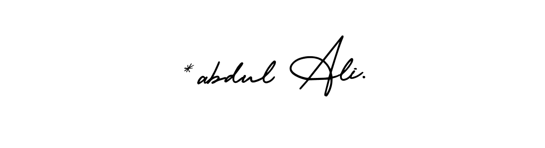 How to make *abdul Ali. name signature. Use AmerikaSignatureDemo-Regular style for creating short signs online. This is the latest handwritten sign. *abdul Ali. signature style 3 images and pictures png