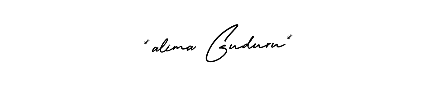 Make a short *alima Guduru* signature style. Manage your documents anywhere anytime using AmerikaSignatureDemo-Regular. Create and add eSignatures, submit forms, share and send files easily. *alima Guduru* signature style 3 images and pictures png