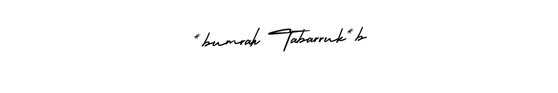 How to make *bumrah Tabarruk*b signature? AmerikaSignatureDemo-Regular is a professional autograph style. Create handwritten signature for *bumrah Tabarruk*b name. *bumrah Tabarruk*b signature style 3 images and pictures png