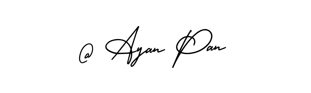 It looks lik you need a new signature style for name @ Ayan Pan. Design unique handwritten (AmerikaSignatureDemo-Regular) signature with our free signature maker in just a few clicks. @ Ayan Pan signature style 3 images and pictures png