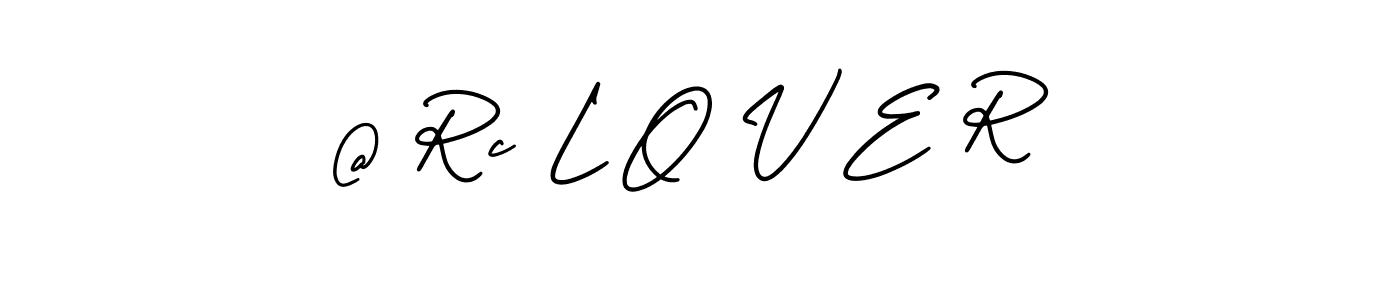 How to make @ Rc L O V E R signature? AmerikaSignatureDemo-Regular is a professional autograph style. Create handwritten signature for @ Rc L O V E R name. @ Rc L O V E R signature style 3 images and pictures png