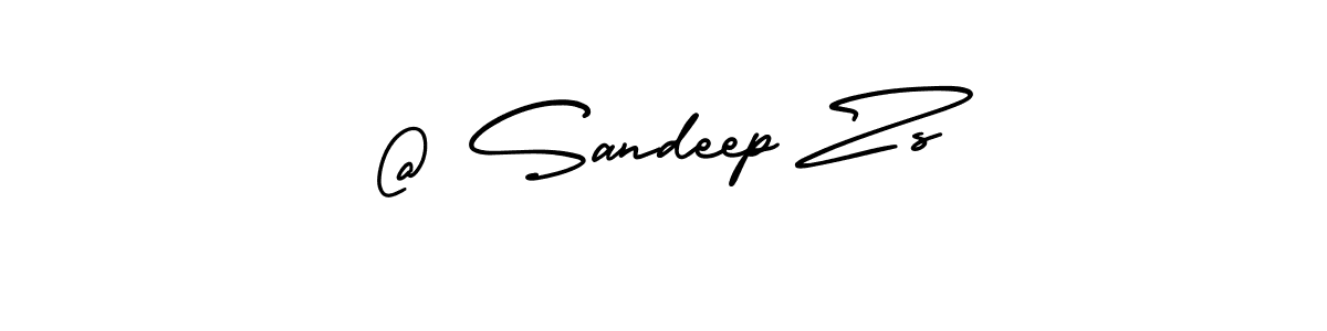 Create a beautiful signature design for name @ Sandeep Zs. With this signature (AmerikaSignatureDemo-Regular) fonts, you can make a handwritten signature for free. @ Sandeep Zs signature style 3 images and pictures png