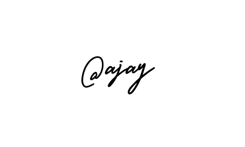 Design your own signature with our free online signature maker. With this signature software, you can create a handwritten (AmerikaSignatureDemo-Regular) signature for name @ajay. @ajay signature style 3 images and pictures png