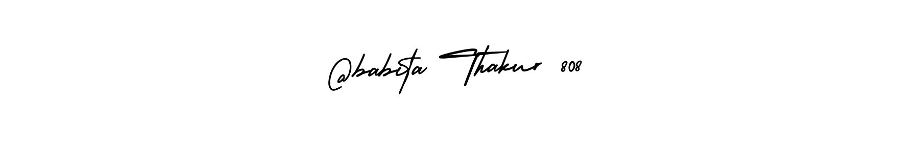 This is the best signature style for the @babita Thakur 808 name. Also you like these signature font (AmerikaSignatureDemo-Regular). Mix name signature. @babita Thakur 808 signature style 3 images and pictures png