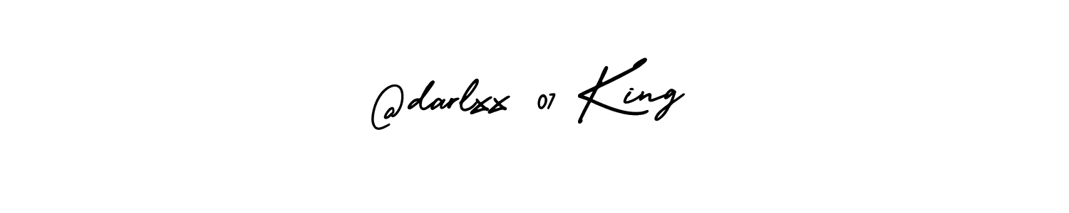 You should practise on your own different ways (AmerikaSignatureDemo-Regular) to write your name (@darlxx 07 King) in signature. don't let someone else do it for you. @darlxx 07 King signature style 3 images and pictures png