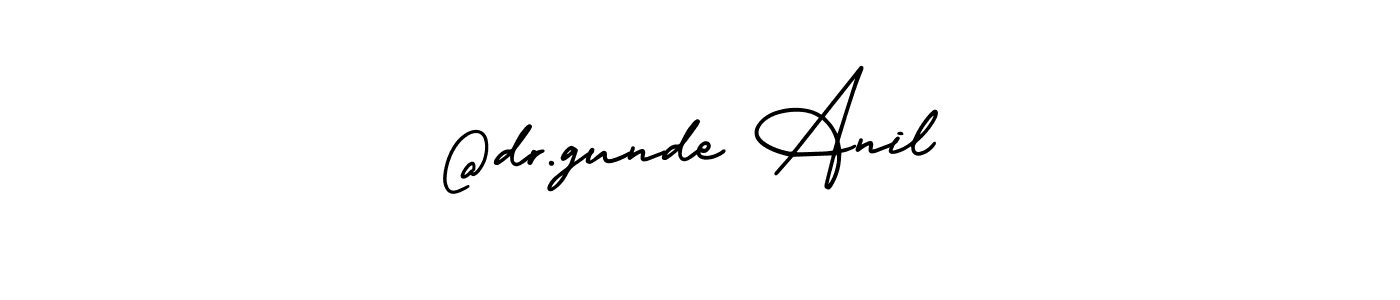 This is the best signature style for the @dr.gunde Anil name. Also you like these signature font (AmerikaSignatureDemo-Regular). Mix name signature. @dr.gunde Anil signature style 3 images and pictures png