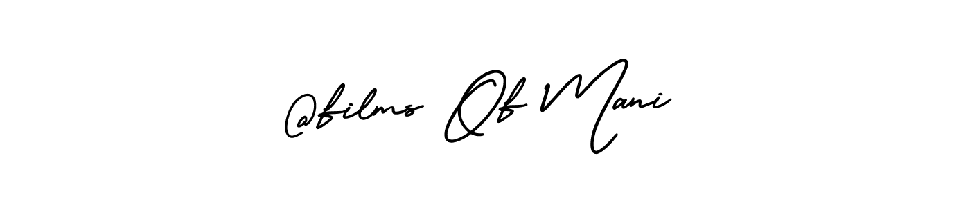 Also we have @films Of Mani name is the best signature style. Create professional handwritten signature collection using AmerikaSignatureDemo-Regular autograph style. @films Of Mani signature style 3 images and pictures png