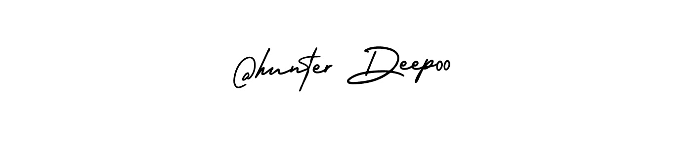 AmerikaSignatureDemo-Regular is a professional signature style that is perfect for those who want to add a touch of class to their signature. It is also a great choice for those who want to make their signature more unique. Get @hunter Deep00 name to fancy signature for free. @hunter Deep00 signature style 3 images and pictures png