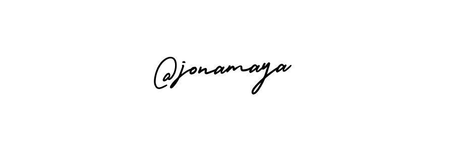 How to make @jonamaya name signature. Use AmerikaSignatureDemo-Regular style for creating short signs online. This is the latest handwritten sign. @jonamaya signature style 3 images and pictures png