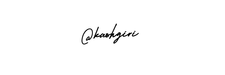 Make a beautiful signature design for name @kashgiri. With this signature (AmerikaSignatureDemo-Regular) style, you can create a handwritten signature for free. @kashgiri signature style 3 images and pictures png