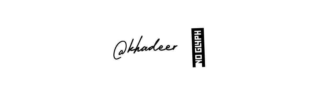 This is the best signature style for the @khadeer ß name. Also you like these signature font (AmerikaSignatureDemo-Regular). Mix name signature. @khadeer ß signature style 3 images and pictures png