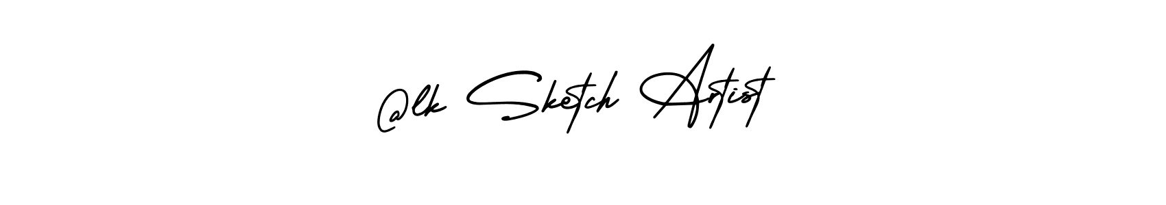 Create a beautiful signature design for name @lk Sketch Artist. With this signature (AmerikaSignatureDemo-Regular) fonts, you can make a handwritten signature for free. @lk Sketch Artist signature style 3 images and pictures png