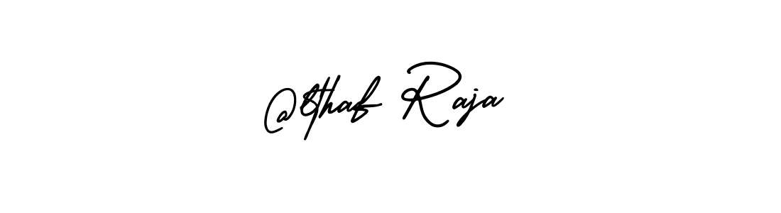 How to make @lthaf Raja name signature. Use AmerikaSignatureDemo-Regular style for creating short signs online. This is the latest handwritten sign. @lthaf Raja signature style 3 images and pictures png