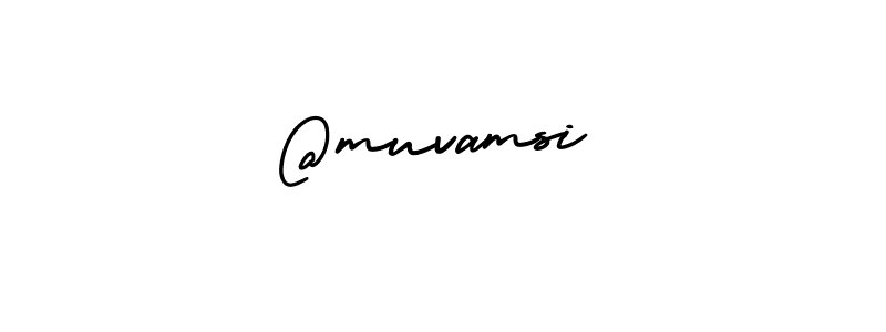 Similarly AmerikaSignatureDemo-Regular is the best handwritten signature design. Signature creator online .You can use it as an online autograph creator for name @muvamsi. @muvamsi signature style 3 images and pictures png