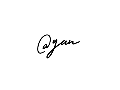 Also You can easily find your signature by using the search form. We will create @yan name handwritten signature images for you free of cost using AmerikaSignatureDemo-Regular sign style. @yan signature style 3 images and pictures png